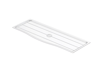 PVC  ТАВА ЗА ПОСТАВКА ЗА ЧИНИИ  90см  S-5215