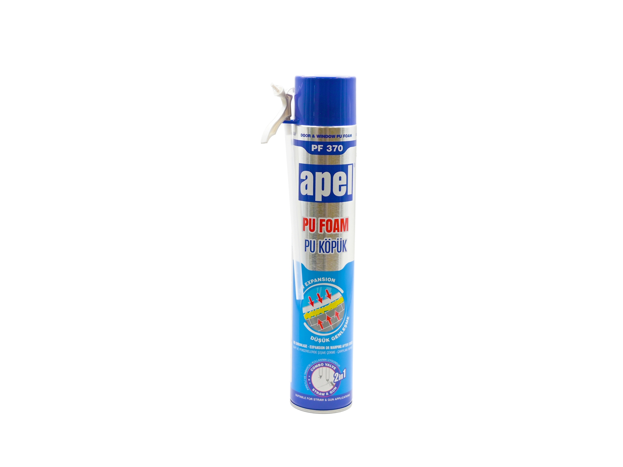 Монтажна пяна 2 в 1 /ръчна и пистолетна/ APEL PF370