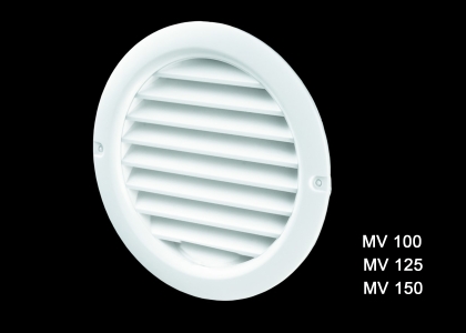 Решетка за PVC въздухопровод MV100