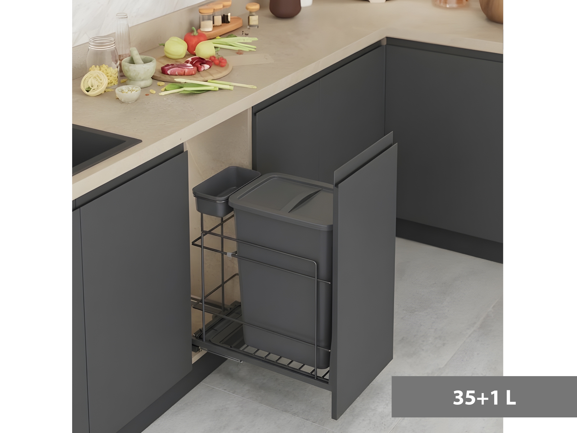 Кош за вграждане долен монтаж S-2597