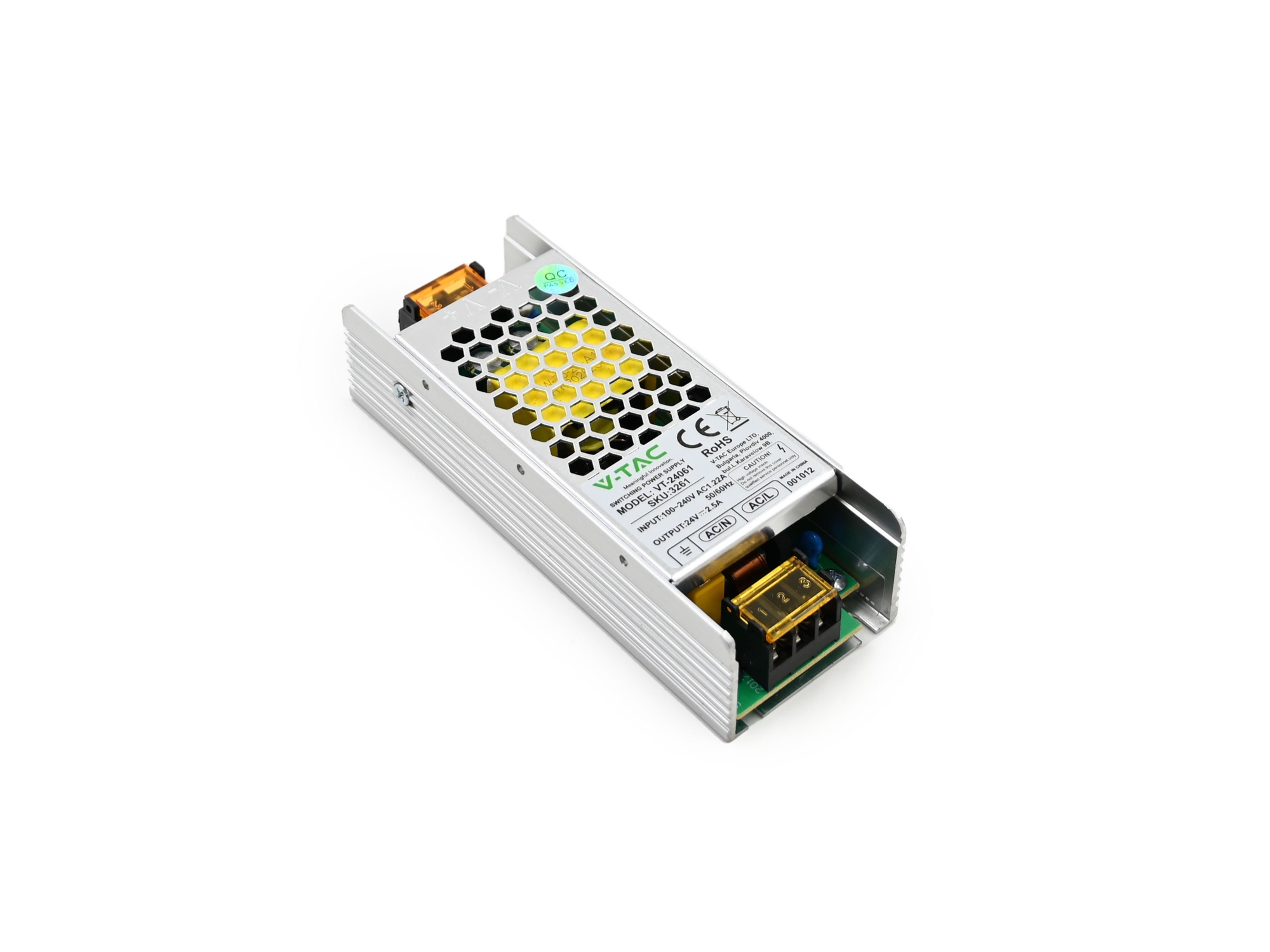 Захранване за LED лента Slim метал 24V