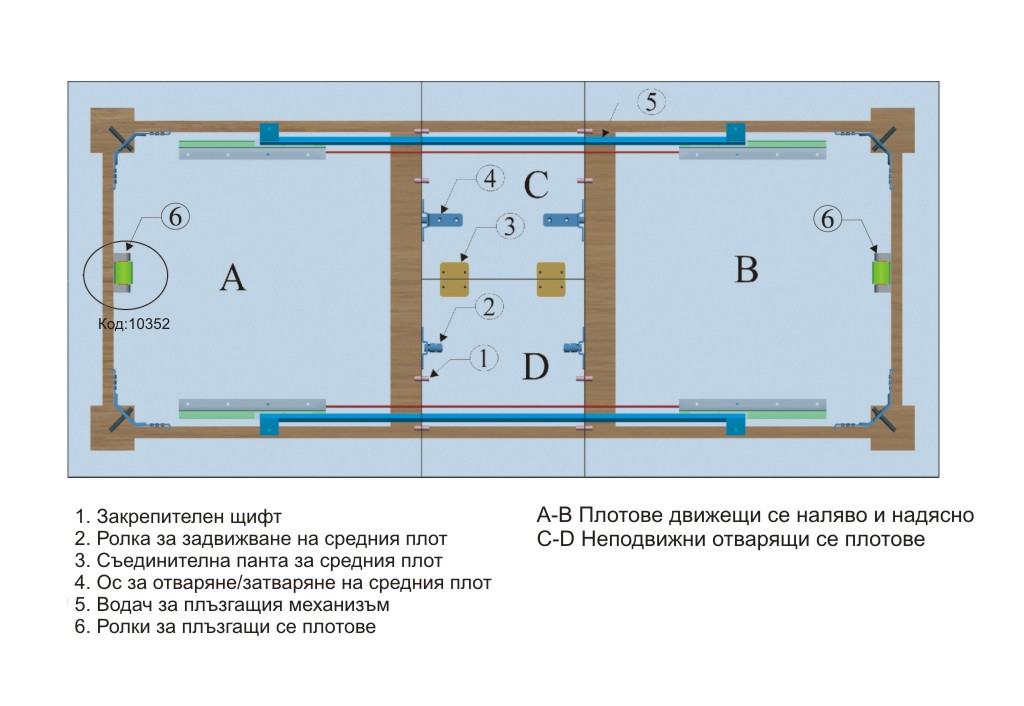 Комплект за среден плот